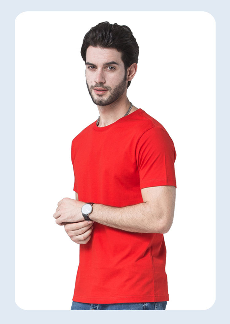 Customized printed wholesale regular men's t-shirt