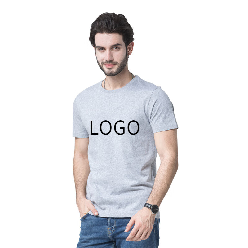 Customized printed wholesale regular men's t-shirt