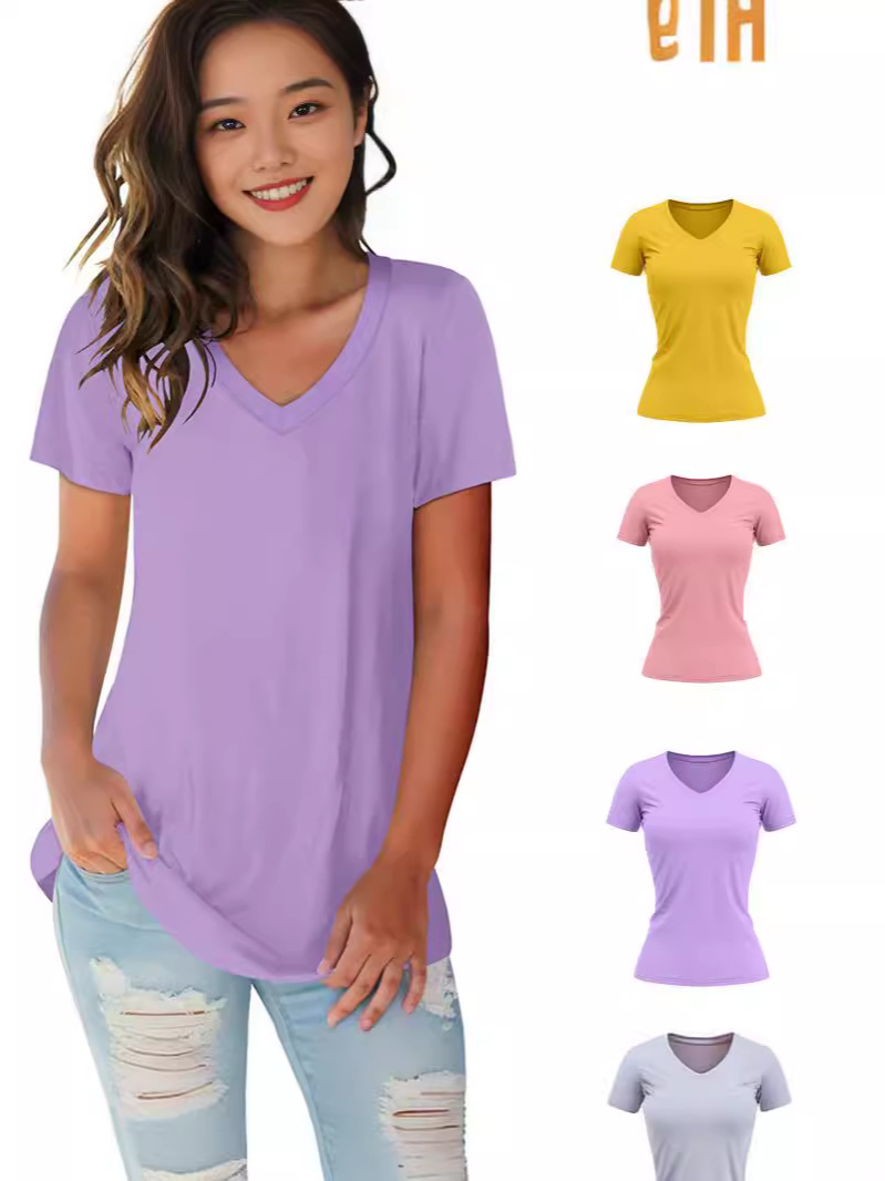 Value V Neck T-Shirt Printing