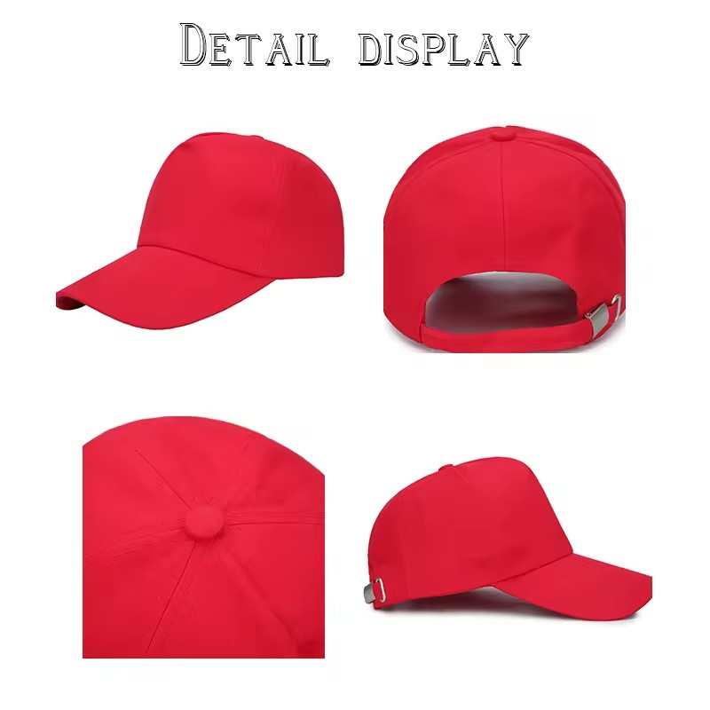 wholesale baseball cap custom logo solid color blank outdoor travel cap