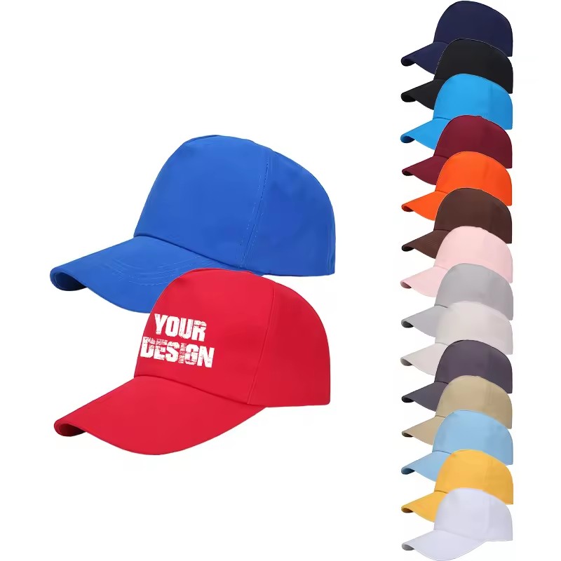 wholesale baseball cap custom logo solid color blank outdoor travel cap