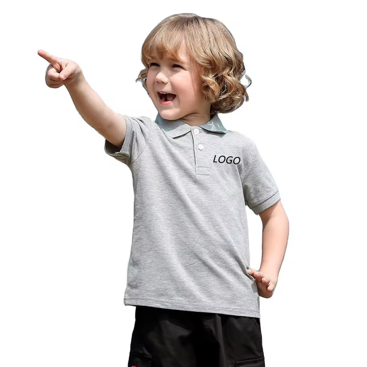 Wholesale summer cotton polo shirts for children aged 2-12