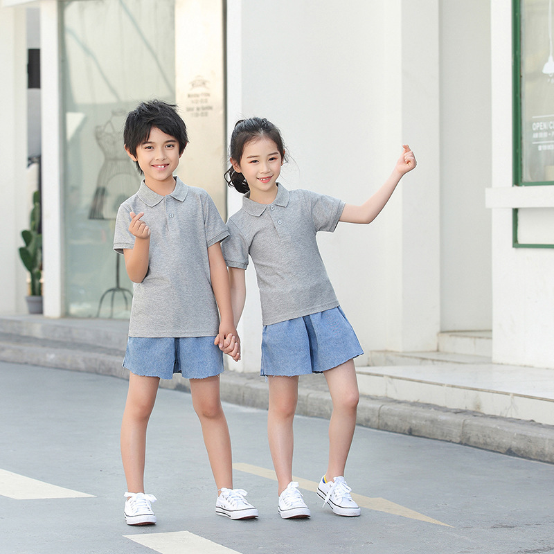 Wholesale Blank Child Polo Shirt School Uniform Customize