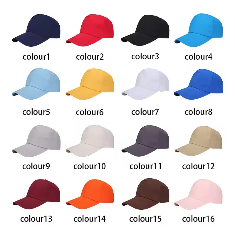 wholesale baseball cap custom logo solid color blank outdoor travel cap