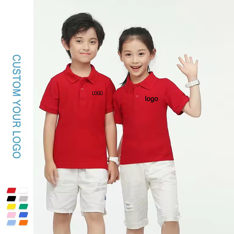 Wholesale Blank Child Polo Shirt School Uniform Customize