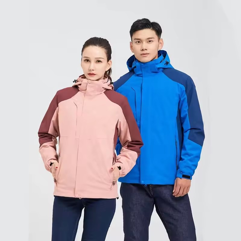 Windproof winter fleece jacket, breathable 100% polyester,