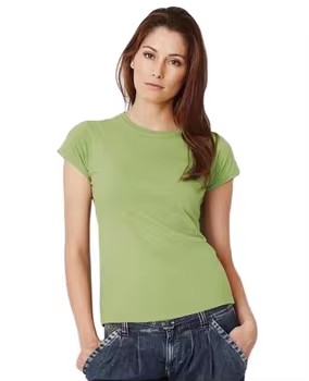 Women's Slim Fitted Cotton Polyester T-Shirts Custom Logo Graphic Printing 