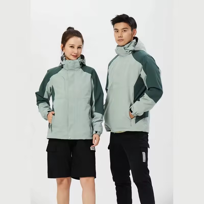 Windproof winter fleece jacket, breathable 100% polyester,