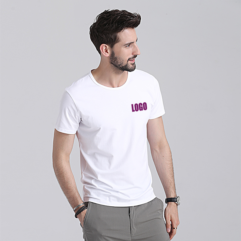 95% cotton and 5% spandex  T-shirt