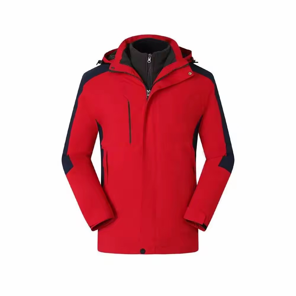 Windproof winter fleece jacket, breathable 100% polyester,