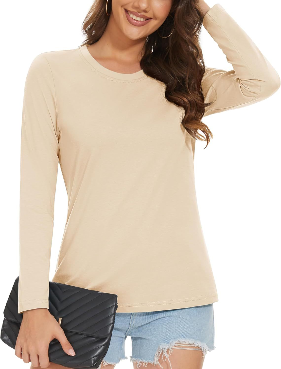  Long Sleeve Women's Pure Knitted Blank Low