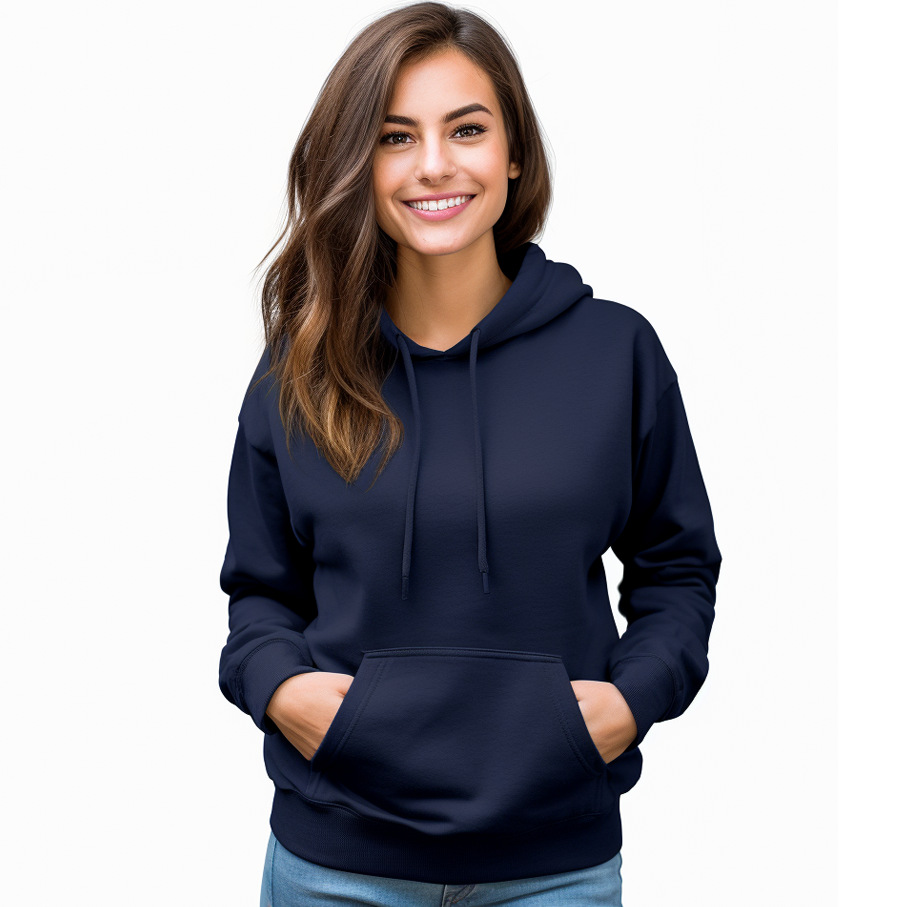 Bestselling autumn and winter blank high-quality hooded sweatshirt with off shoulder 80% cotton 20% polyester 